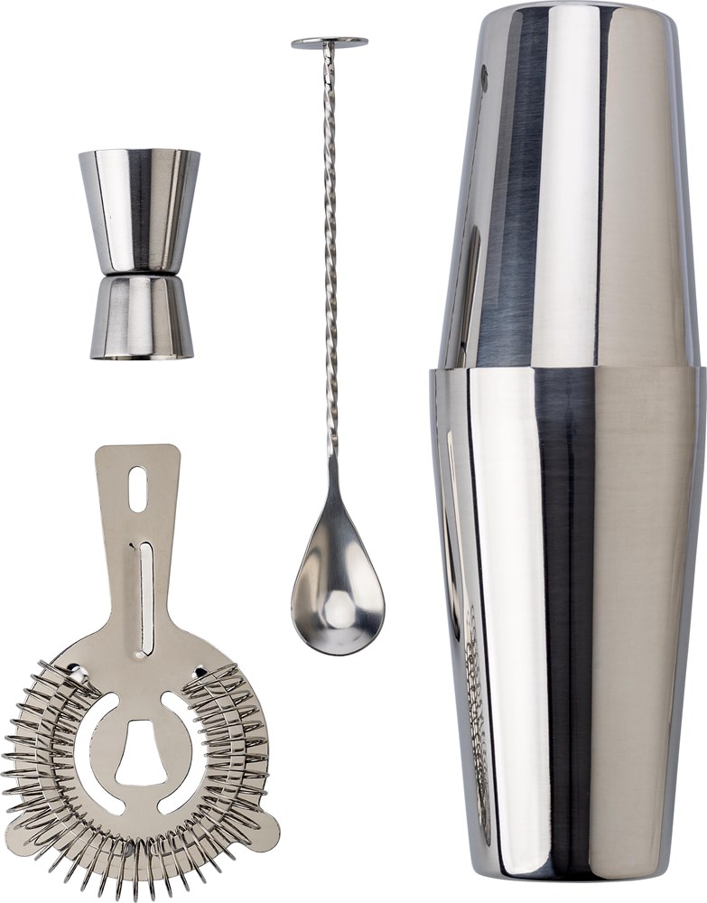 Cocktail-Set Tatiana | Edelstahl | 4 St. - Schwarz