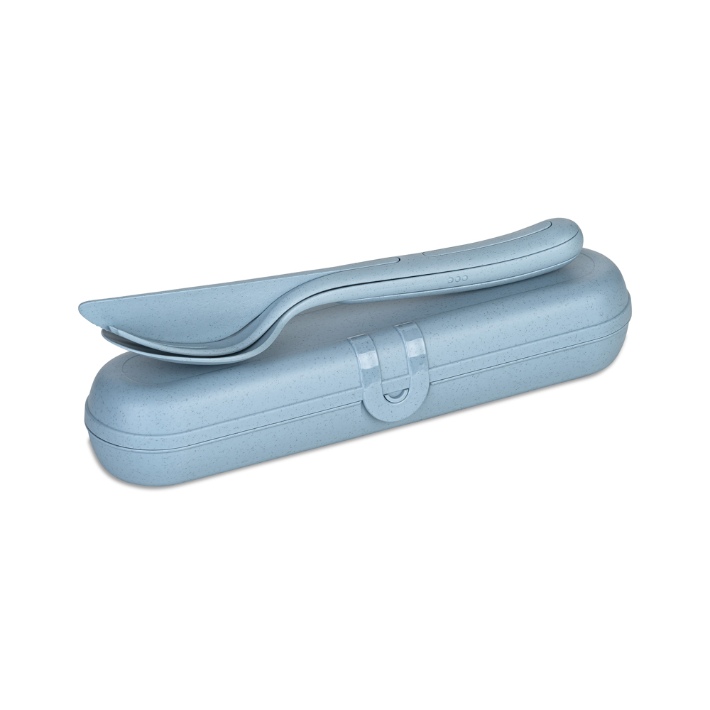 Koziol KLIKK READY Besteck Etui + Besteckset