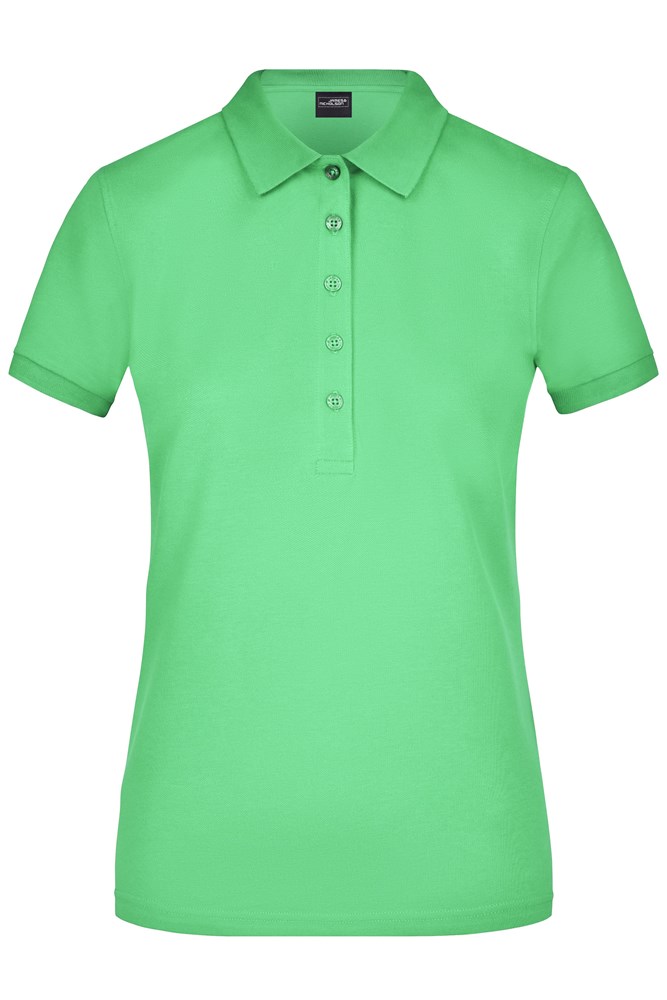 Ladies' Elastic Polo Piqué - Lime-green (ca. Pantone 360C)